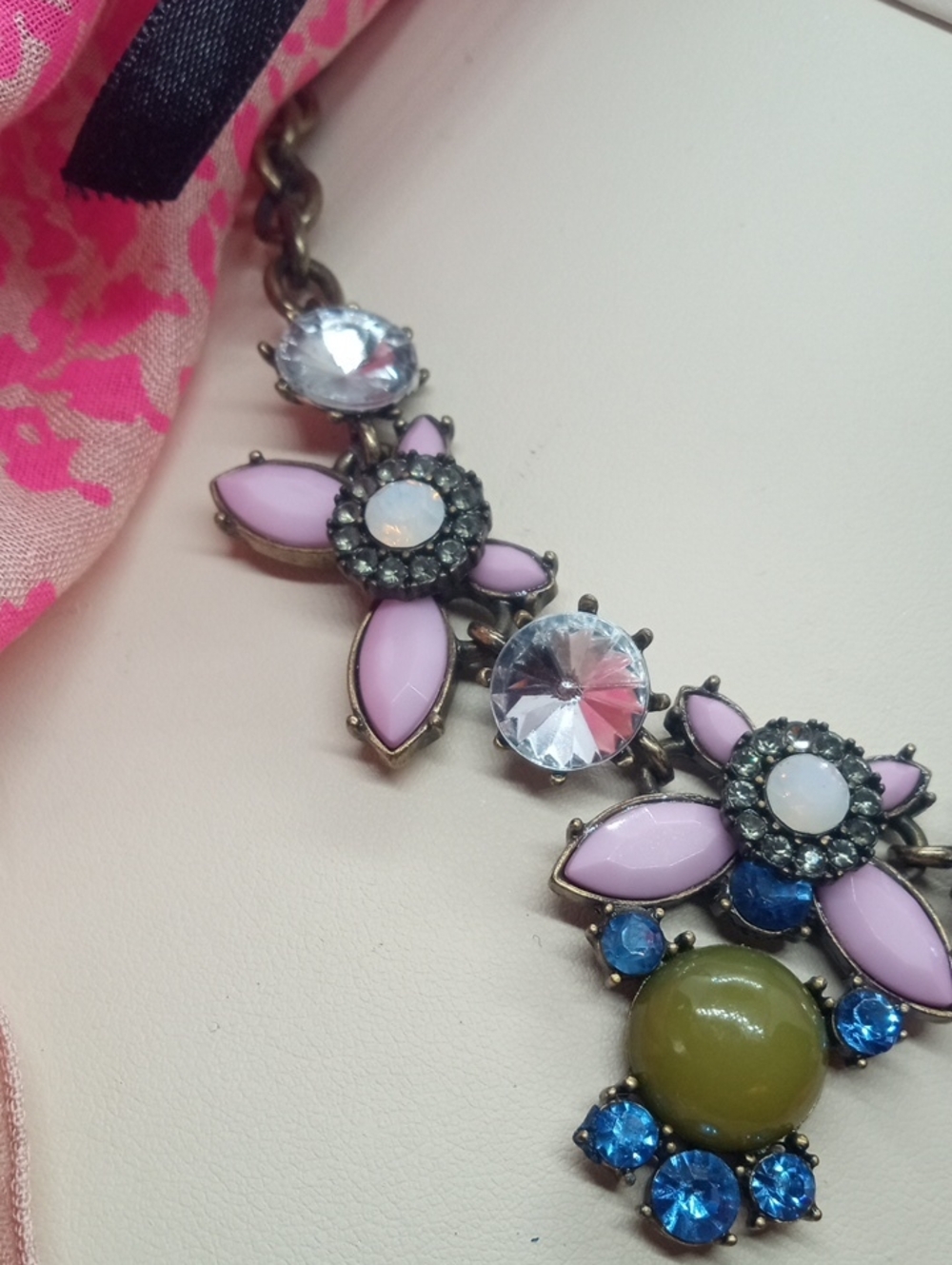 J.CREW CHUNKY RHINESTONE NECKLACE - Picture 5 of 13